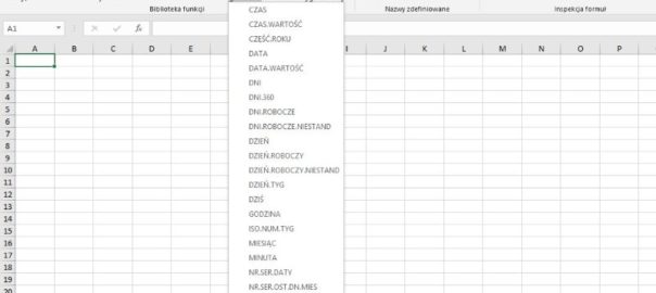 Funkcje daty i czasu w Excelu