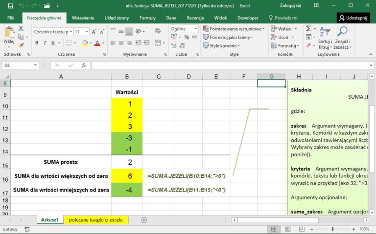 Jak Obliczyć Sume Jeżeli W Excel Jak Zrobić W Excelu 8563