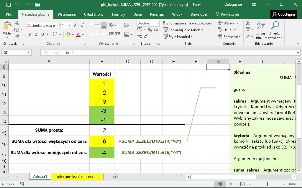 Jak Obliczyć Sumę Jeżeli W Excelu Funkcja SumajeŻeli Jak Zrobić W Excelu 3857